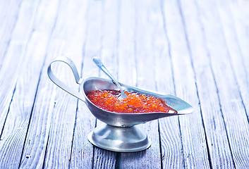 Image showing red salmon caviar 