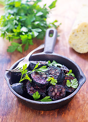 Image showing homemade blood sausage