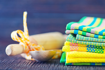 Image showing kitchen towels