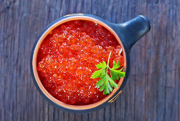 Image showing red salmon caviar