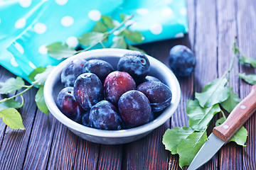 Image showing fresh plums