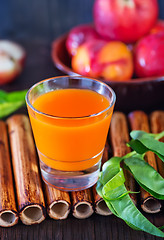 Image showing nectarine juice