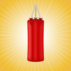 Image showing Red Boxing Bag