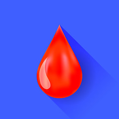 Image showing Single  Blood Drop