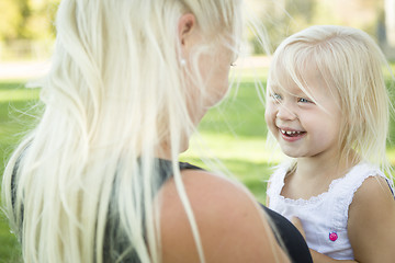 Image showing Cute Little Girl Having Fun With Her Mother