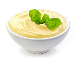 Image showing bowl of mayonnaise