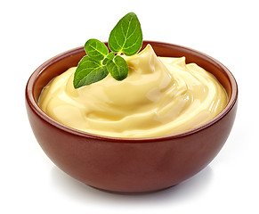 Image showing bowl of mayonnaise