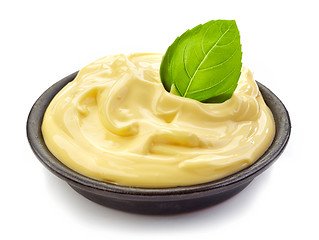 Image showing bowl of mayonnaise