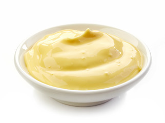 Image showing bowl of mayonnaise