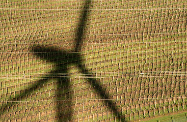 Image showing Shadow Of Windmill