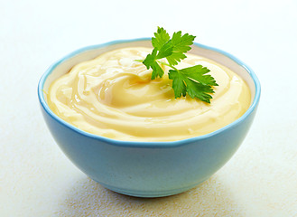 Image showing bowl of mayonnaise