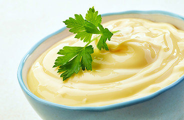 Image showing close up of mayonnaise