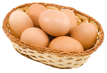 Image showing Basket of Eggs
