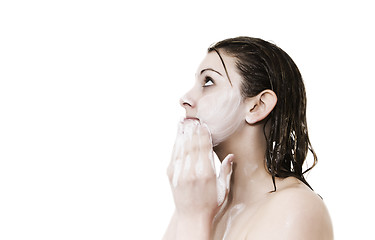 Image showing Soapy teen