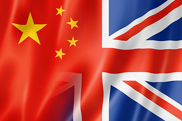 Image showing China and UK flag