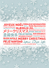 Image showing Merry christmas from the world