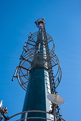 Image showing High-Tech Electronic Communications Tower