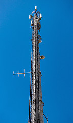 Image showing High-Tech Electronic Communications Tower