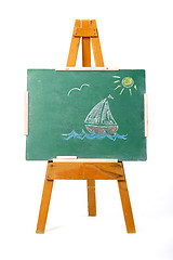 Image showing drawing of a sailing boat