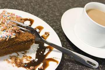 Image showing Cake and Coffee