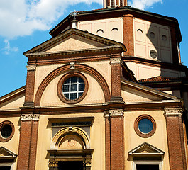 Image showing  exterior old architecture in italy europe milan religion       