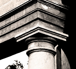 Image showing abstract old column in the  country  of europe italy and marble 