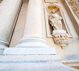 Image showing abstract old column in the  country  of europe italy and marble 