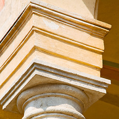 Image showing abstract old column in the  country  of europe italy and marble 