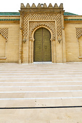 Image showing the   chellah  in morocco africa  old roman door