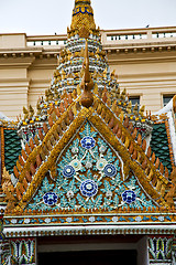 Image showing  thailand asia   in  bangkok rain  temple      sky      and  col