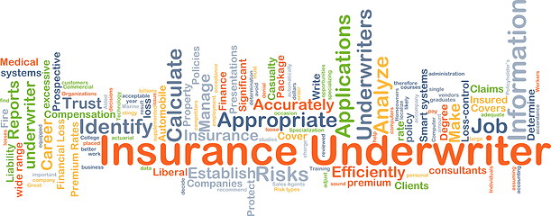 Image showing Insurance underwriter background concept
