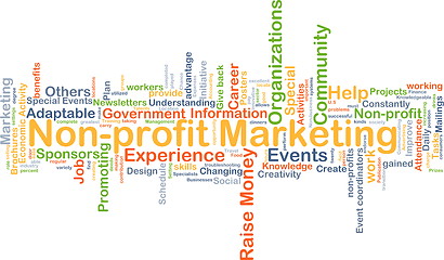 Image showing Non-profit marketing background concept