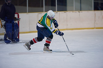 Image showing ice hockey player in action