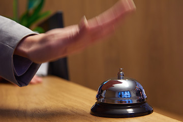 Image showing hotel reception bell