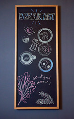 Image showing chalkboard drawings