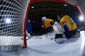 Image showing ice hockey goalkeeper