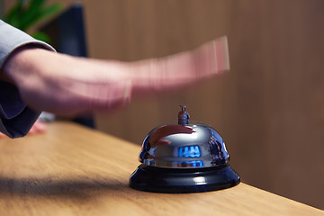 Image showing hotel reception bell