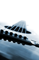 Image showing Guitar close up