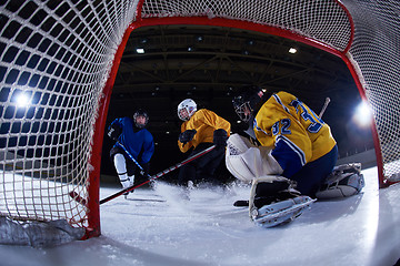 Image showing ice hockey goalkeeper