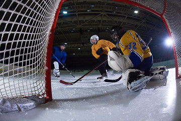 Image showing ice hockey goalkeeper