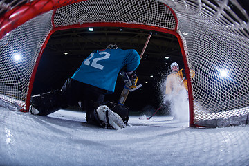 Image showing ice hockey goalkeeper