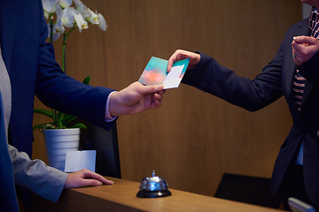 Image showing Couple on a business trip