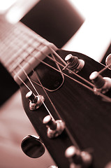 Image showing Guitar close up