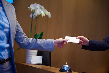 Image showing Couple on a business trip