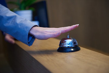 Image showing hotel reception bell