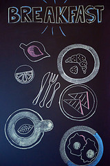 Image showing chalkboard drawings