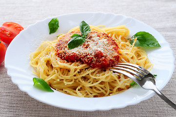 Image showing Plate of pasta