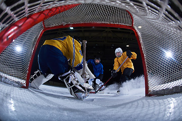 Image showing ice hockey goalkeeper