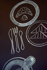 Image showing chalkboard drawings