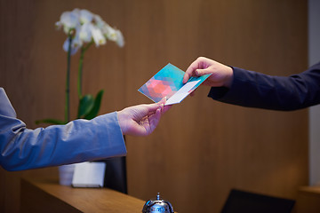 Image showing Couple on a business trip